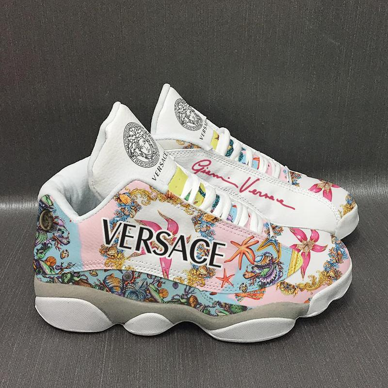 Versace Flower Air Jordan 13 Sneaker Versace Flower Air Jordan 13 Sneaker