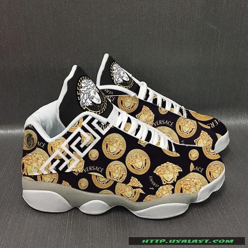 Versace Logo Pattern Air Jordan 13 Shoes Versace Logo Pattern Air Jordan 13 Shoes