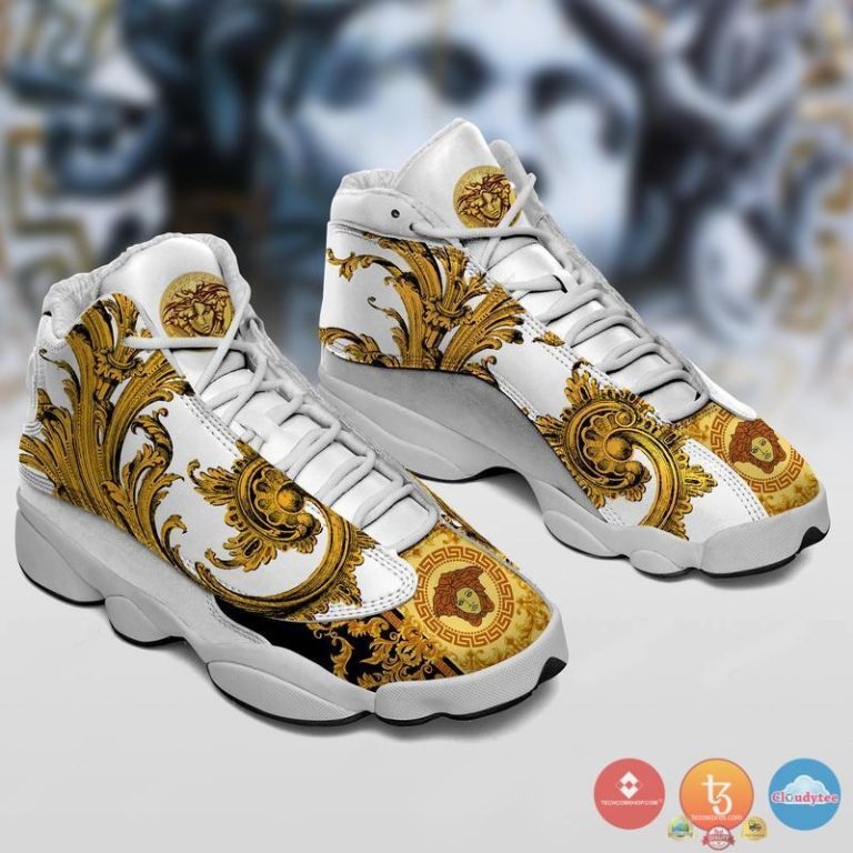 Versace-White-Air-Jordan-13-Shoes-1