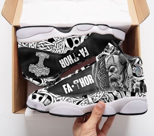 Viking Fathor All Over Printed Air Jordan 13 Sneakers Viking Fathor All Over Printed Air Jordan 13 Sneakers