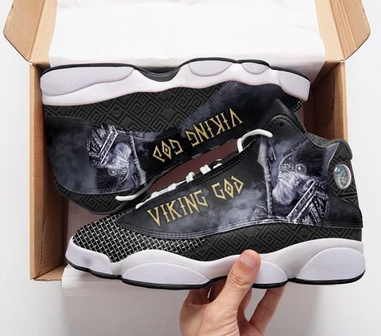 Vikings Odin God All Over Print Air Jordan 13 Sneakers Vikings Odin God All Over Print Air Jordan 13 Sneakers