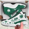 Weed Leaf 420 Heartbeat All Over Printed Air Jordan 13 Sneakers