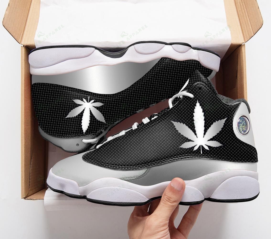 Weed-Silver-Mental-Air-Jordan-13-Shoes-1