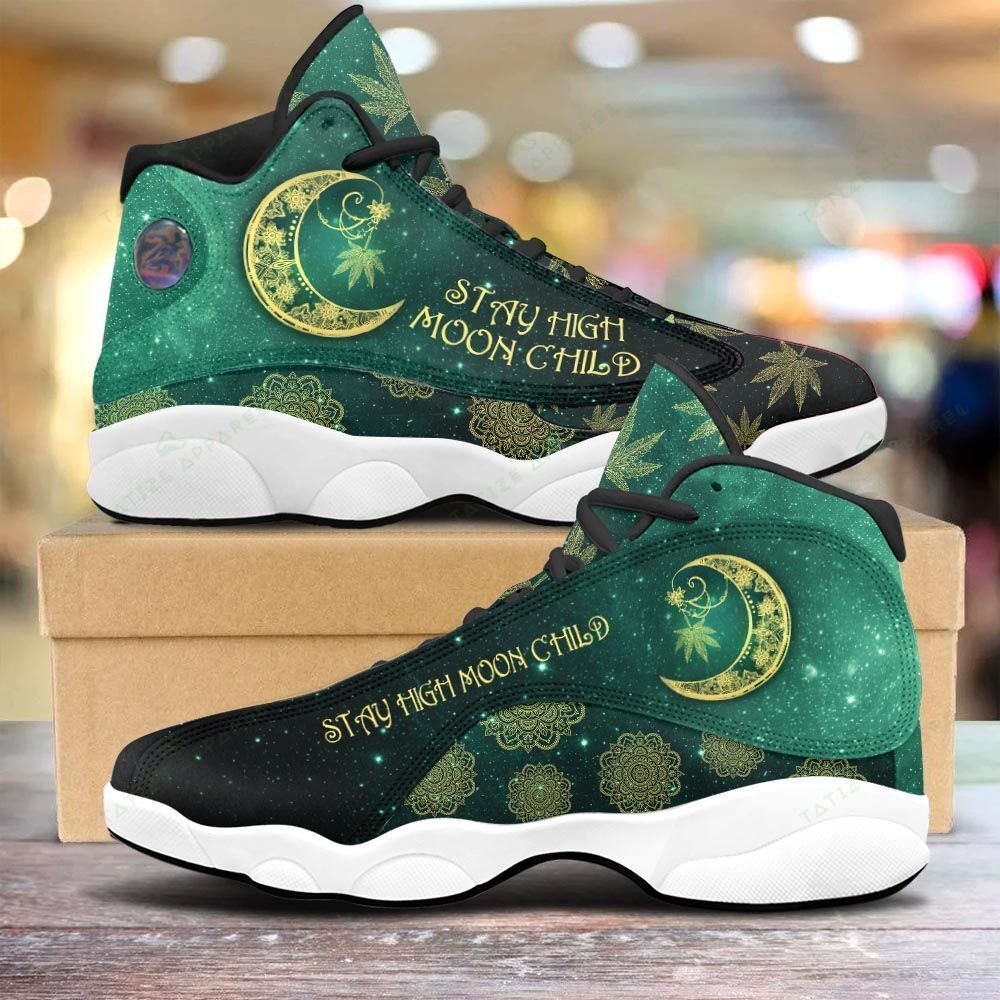 Weed Stay High Moon Child Air Jordan 13 Shoes Weed Stay High Moon Child Air Jordan 13 Shoes