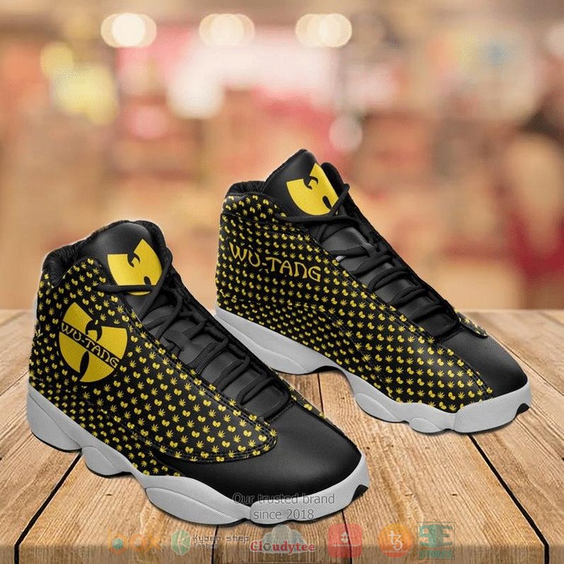 Wu Tang Clan Black Yellow Air Jordan 13 Shoes 2 Wu Tang Clan Black Yellow Air Jordan 13 Shoes 2