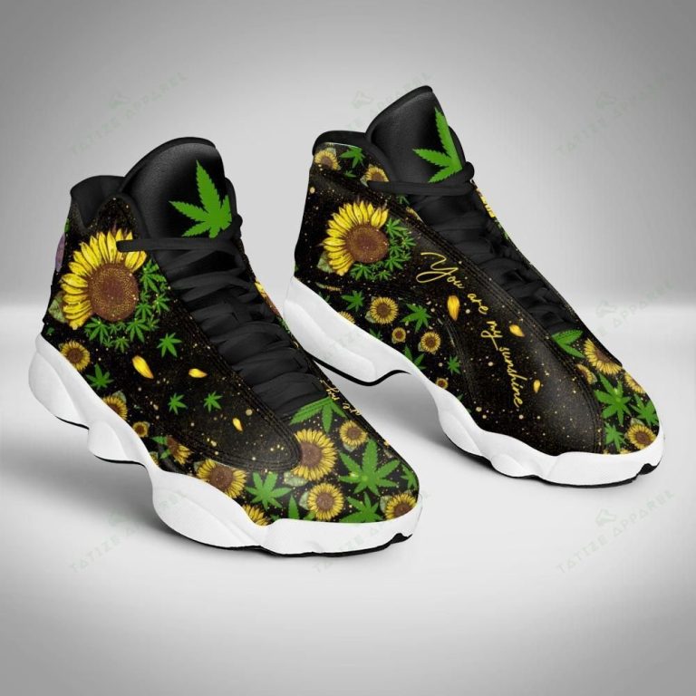 You-Are-My-Sunshine-Weed-Sunflower-Air-Jordan-13-Shoes-3