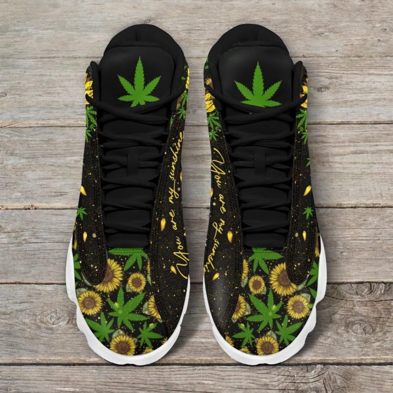 You-Are-My-Sunshine-Weed-Sunflower-Air-Jordan-13-Shoes-4