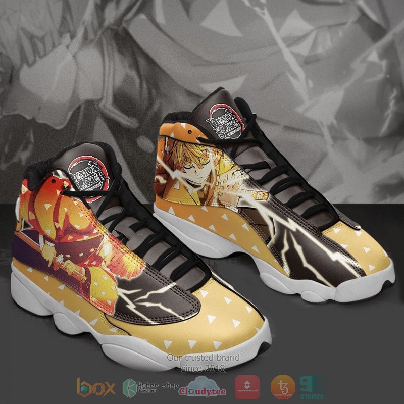 Zenitsu Agatsuma Demon Slayer Anime Air Jordan 13 Shoes Zenitsu Agatsuma Demon Slayer Anime Air Jordan 13 Shoes