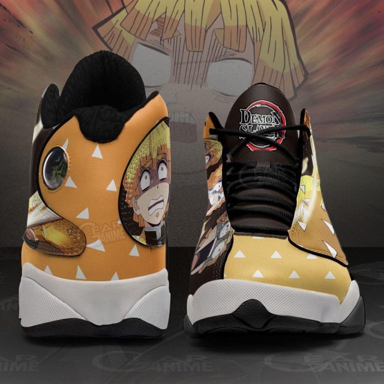 Zenitsu-Cool-Funny-Face-Anime-Demon-Slayer-Air-Jordan-13-Shoes-4