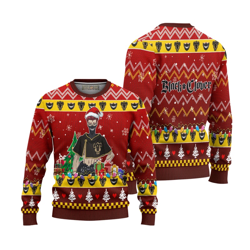 Zora Ideale Anime Ugly Christmas Sweater Black Clover Xmas Gift Zora Ideale Anime Ugly Christmas Sweater Black Clover Xmas Gift
