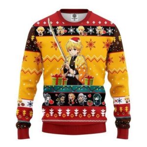 Agatsuma Zenitsu Demon Slayer For Unisex Ugly Christmas Sweater