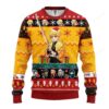 Agatsuma Zenitsu Demon Slayer Ugly Christmas Sweater Yellow
