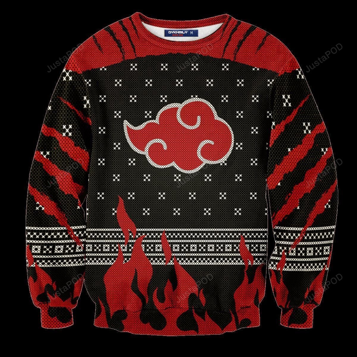 Akatsuki Cloud Naruto Ugly Christmas Sweater Akatsuki Cloud Naruto Ugly Christmas Sweater