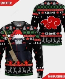 Akatsuki Kisame Naruto Ugly Christmas Sweater