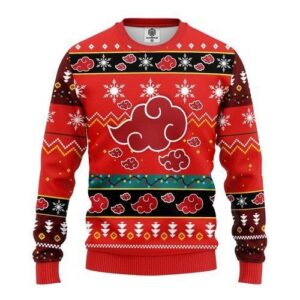Akatsuki Naruto Anime For Unisex Ugly Christmas Sweater