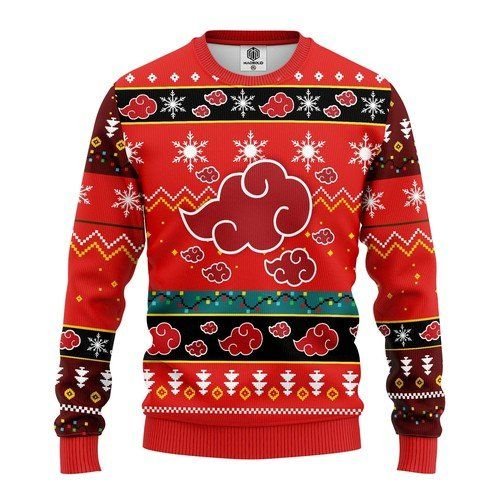 Akatsuki Naruto Anime For Unisex Ugly Christmas Sweater Akatsuki Naruto Anime For Unisex Ugly Christmas Sweater