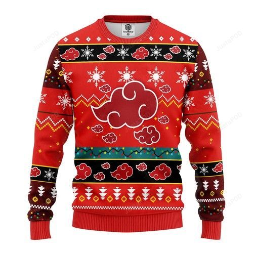Akatsuki Naruto Christmas For Anime Lovers Ugly Christmas Sweater Akatsuki Naruto Christmas For Anime Lovers Ugly Christmas Sweater
