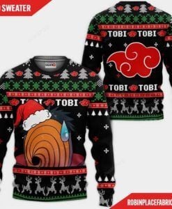 Akatsuki Tobi Naruto Ugly Christmas Sweater