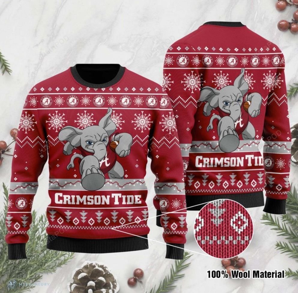 Alabama Crimson Tide Football Ugly Christmas Sweater Alabama Crimson Tide Football Ugly Christmas Sweater