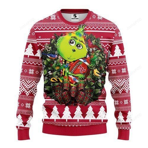 Alabama Crimson Tide Grinch For Unisex Ugly Christmas Sweater Alabama Crimson Tide Grinch For Unisex Ugly Christmas Sweater