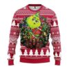 Alabama Crimson Tide Grinch Hug Ugly Christmas Sweater