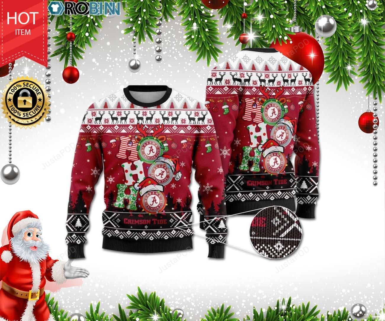 Alabama Crimson Ugly Christmas Sweater Alabama Crimson Ugly Christmas Sweater