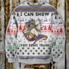 Aladdin Raccon I Can Show You Some Trash Christmas Tree Pattern Reindeer For Unisex Ugly Christmas Sweater