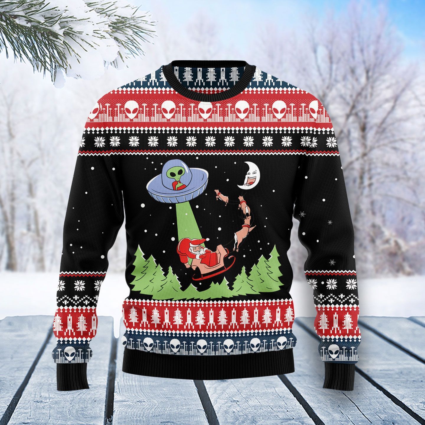 Alien Christmas Ugly Christmas Sweater Alien Christmas Ugly Christmas Sweater