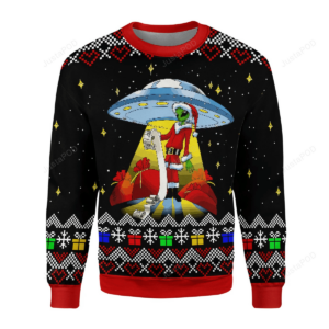 Alien UFO Ugly Christmas Sweater