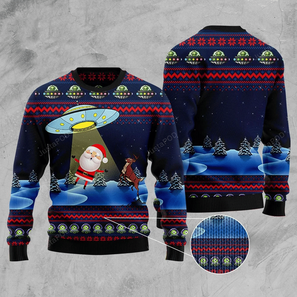 Alien Ugly Christmas Sweater Alien Ugly Christmas Sweater