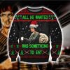 All He Wanted Was Something To Eat Knitting Pattern For Unisex Ugly Christmas Sweater