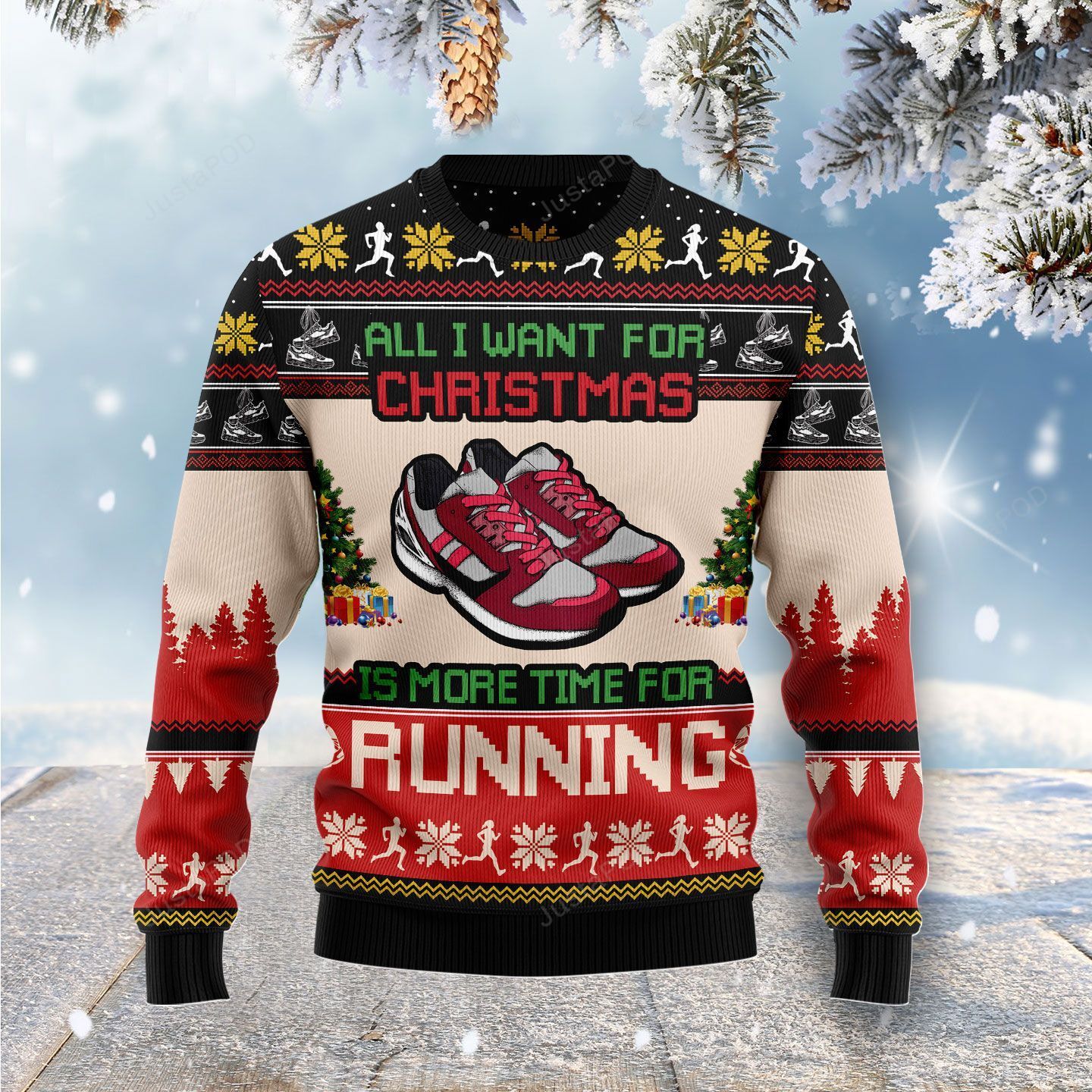 All I Want For Christmas Is More Time For Running Ugly Christmas Sweater All I Want For Christmas Is More Time For Running Ugly Christmas Sweater