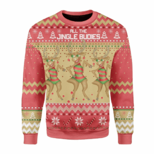 All The Jingle Budies Ugly Christmas Sweater
