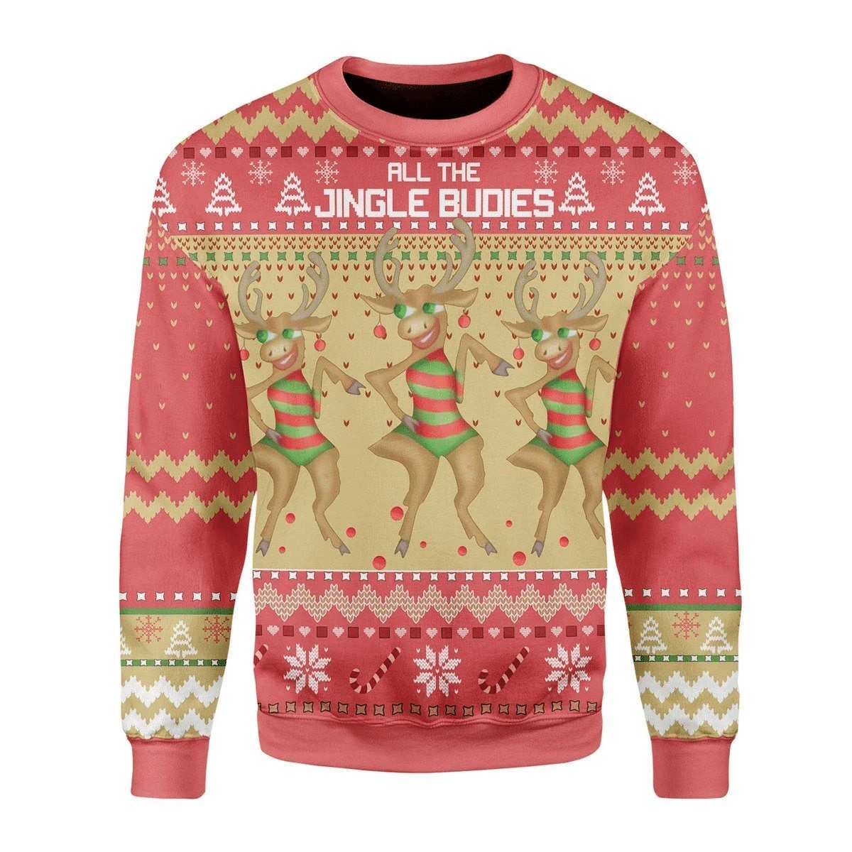 All The Jingle Budies Ugly Christmas Sweater All The Jingle Budies Ugly Christmas Sweater