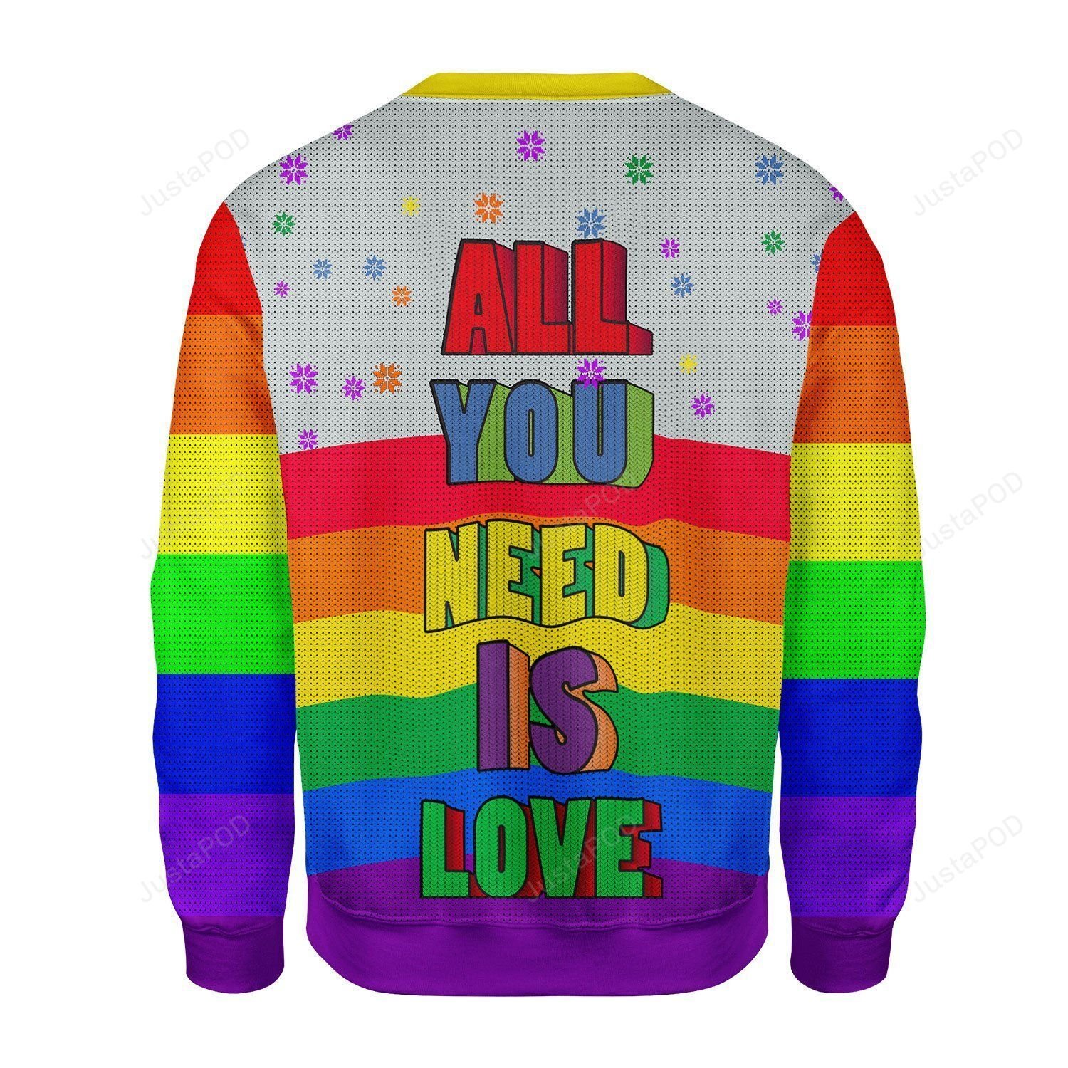 All You Need Is Love LGBT Ugly Christmas Sweater All You Need Is Love LGBT Ugly Christmas Sweater