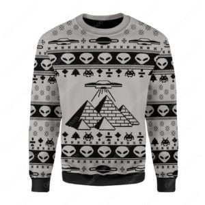 Ancient Alien Pyramid For Unisex Ugly Christmas Sweater
