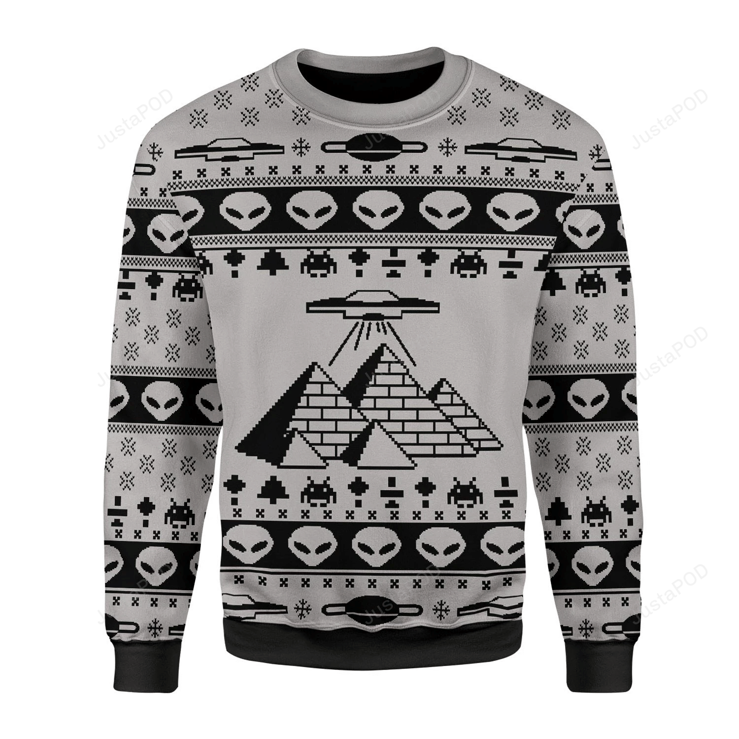 Ancient Alien Pyramid Ugly Christmas Sweater Ancient Alien Pyramid Ugly Christmas Sweater