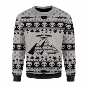 Ancient Alien Pyramid Ugly Sweater