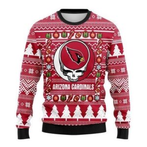 Arizona Cardinals Grateful Dead Ugly Christmas Sweater