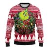 Arizona Cardinals Grinch Hug Ugly Christmas Sweater