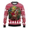 Arizona Cardinals Groot Hug Ugly Christmas Sweater