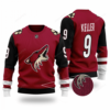 Arizona Coyotes NHL Clayton Keller 9 Wool Ugly Sweater