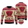 Arizona Diamondbacks Football Team Logo Personalized Ugly Christmas Sweater