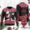 Arkansas Razorbacks Snoopy Dabbing Ugly Christmas Sweater