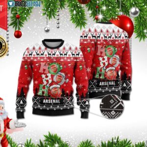 Arsenal Ho Ho Ho Ugly Christmas Sweater