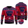 Atlanta Braves Football Team Logo Custom Name Personalized Ugly Christmas Sweater