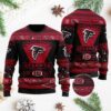 Atlanta Falcons Football Team Logo Custom Name Personalized Ugly Christmas Sweater