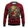 Atlanta Falcons Groot Hug Ugly Christmas Sweater