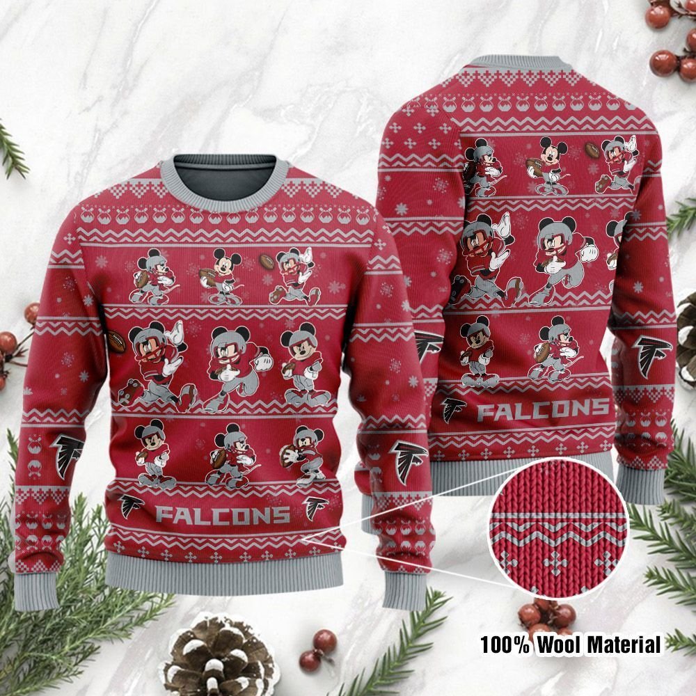 Atlanta Falcons Mickey Mouse Ugly Christmas Sweater Atlanta Falcons Mickey Mouse Ugly Christmas Sweater