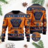 Auburn Tigers Football Team Logo Custom Name Personalized Ugly Christmas Sweater